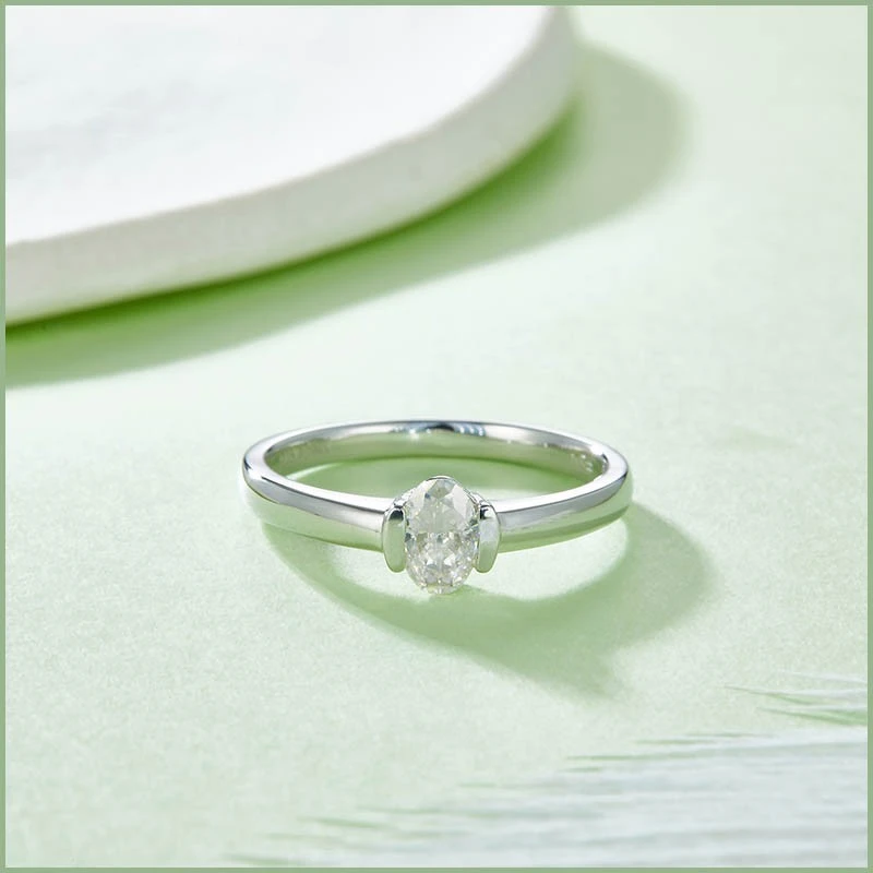 Oval Woman Moissanite Diamond Ring price